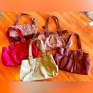 Bulk Coach purses.